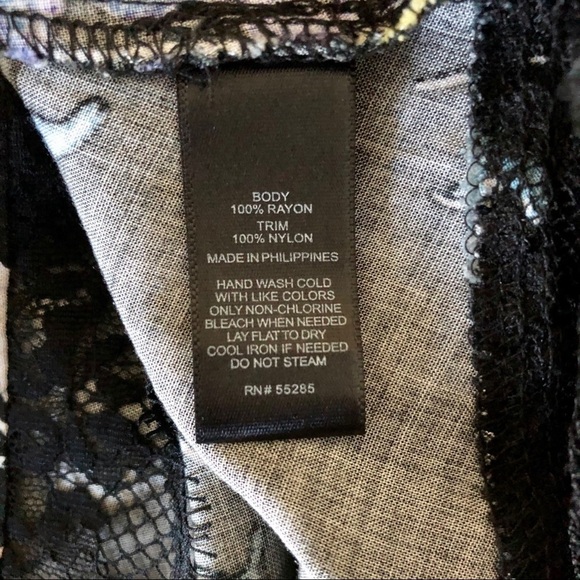 Express Lace Cutout High-Low Floral Dress Size Small Whimsigoth Dark Fairy Sheer - Picture 8 of 10